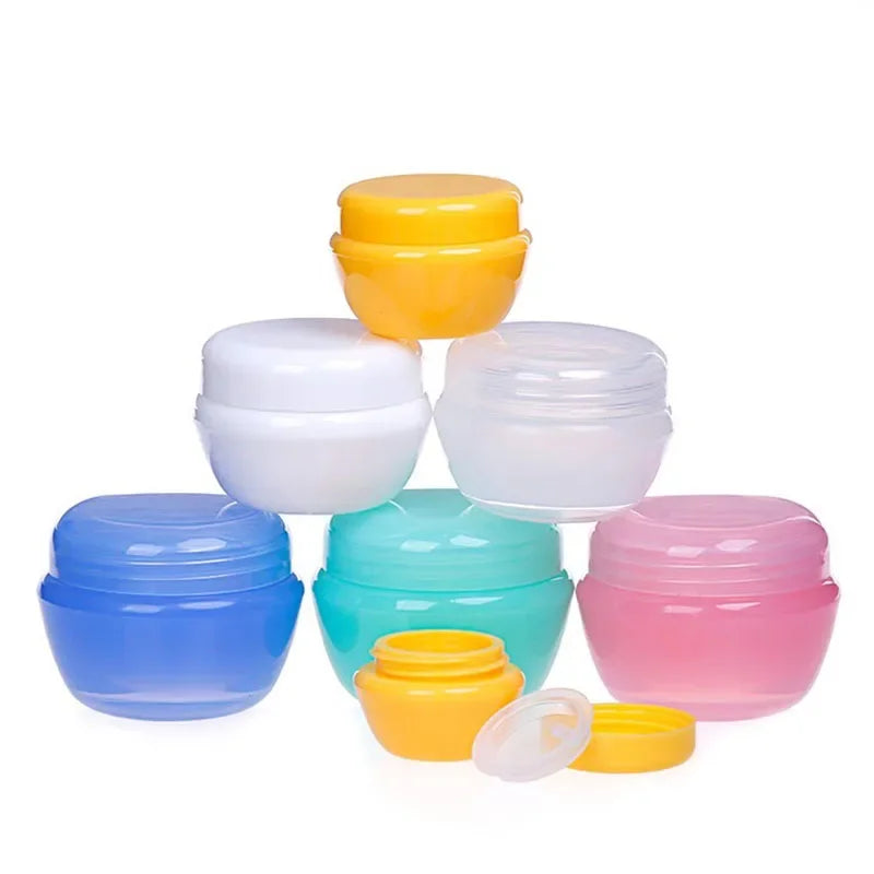 5-30g Face Cream Cosmetic Jar, Refillable Bottles Travel Sample Box