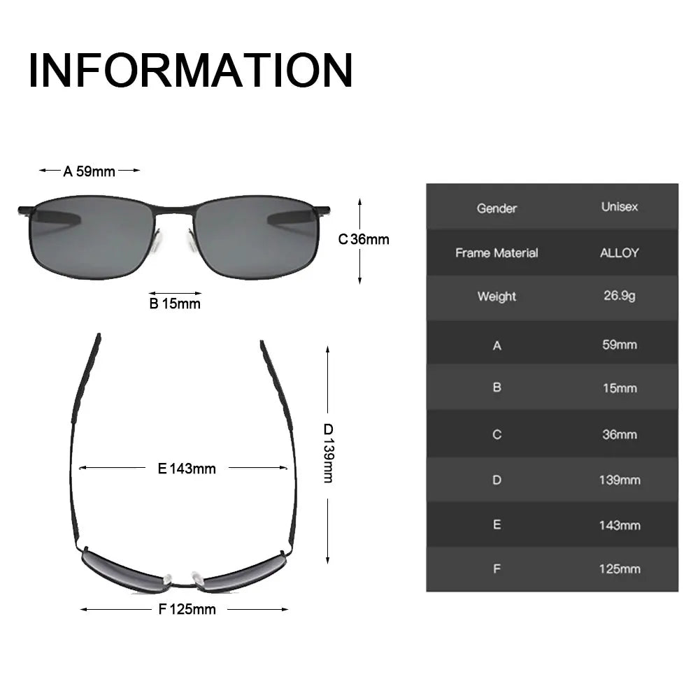 Square Classic Male Sunglasses