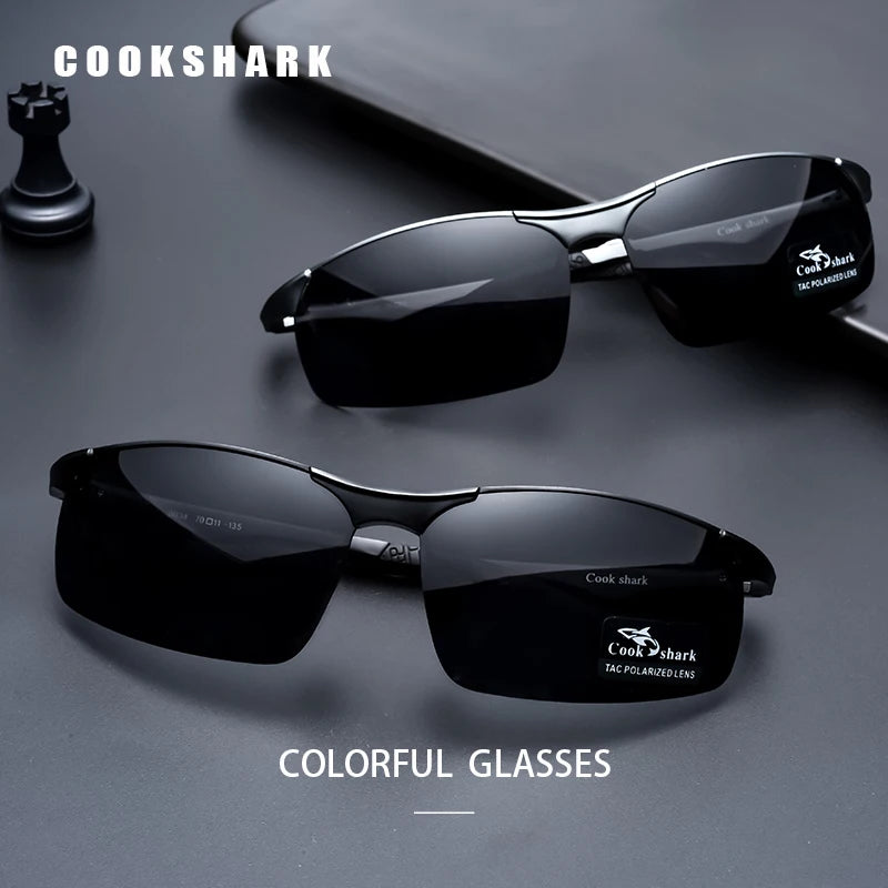 aluminum magnesium sunglasses with polarized lens
