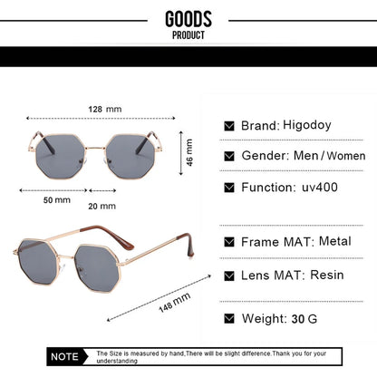 Octagon Metal Sunglasses