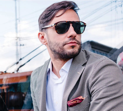 Classic Pilot Style Polarized Sunglasses