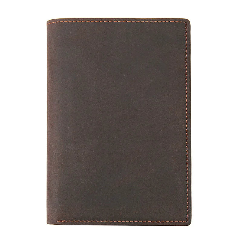 Handmade leather passport case,
