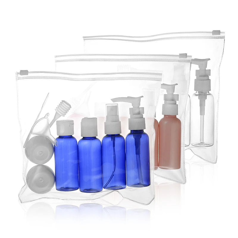 12pc/set  10pc/set  Portable Travel Cosmetic Bottle Kit
