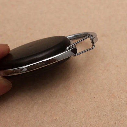 Black Retractable Pull Badge Reel ABS Plastic Holder