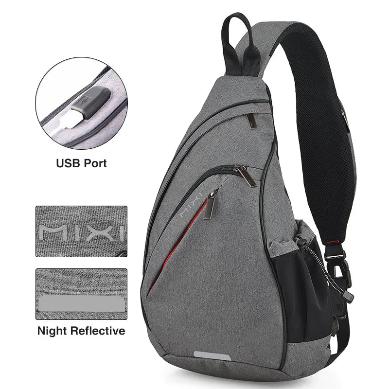 Sling Bag Crossbody  with USB