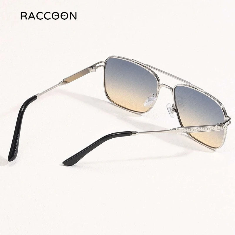 Classic Pilot Sunglasses Metal Frame Vintage 70S Stylish Eyewear