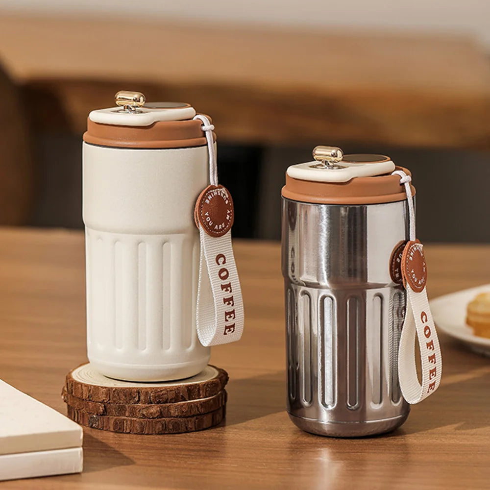 Double-layer Stainless Steel Vacuum Insulated Cup With Intelligence Temperature Display