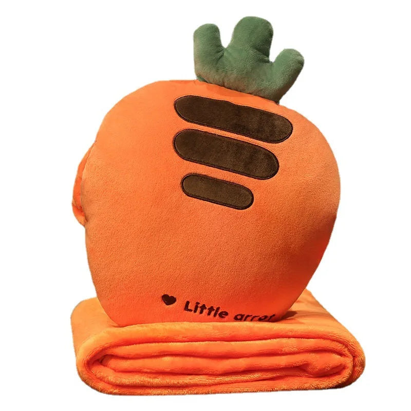 3 In1 Stuffed Hand Warmer Bag Cartoon Animal Pillow/Blanket