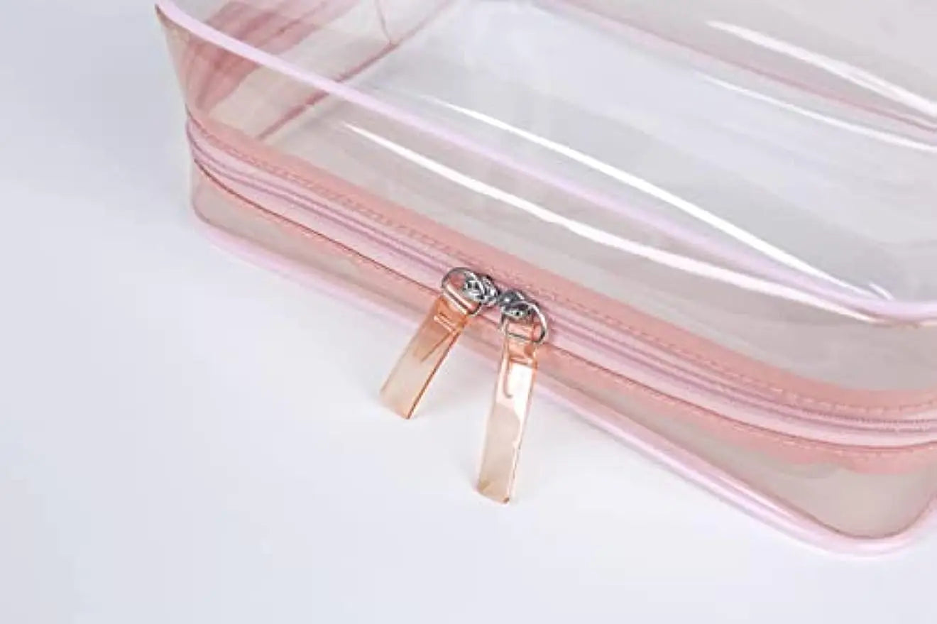 Small Clear Pouch, 6.6"x2.3"x4.7" Size TSA Approved