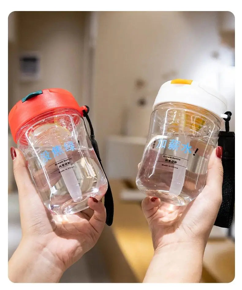 Children Portable Water Bottle With Tea Filter, Leakproof Lid 500ml