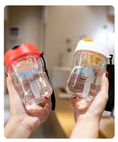 Children Portable Water Bottle With Tea Filter, Leakproof Lid 500ml