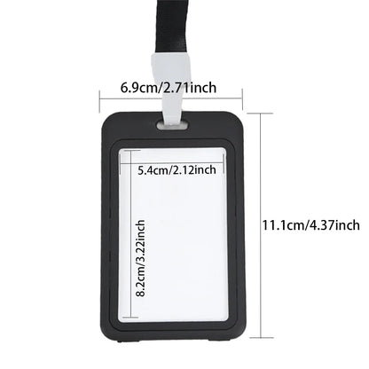 Colorful Plastic ID Holder with Lanyard