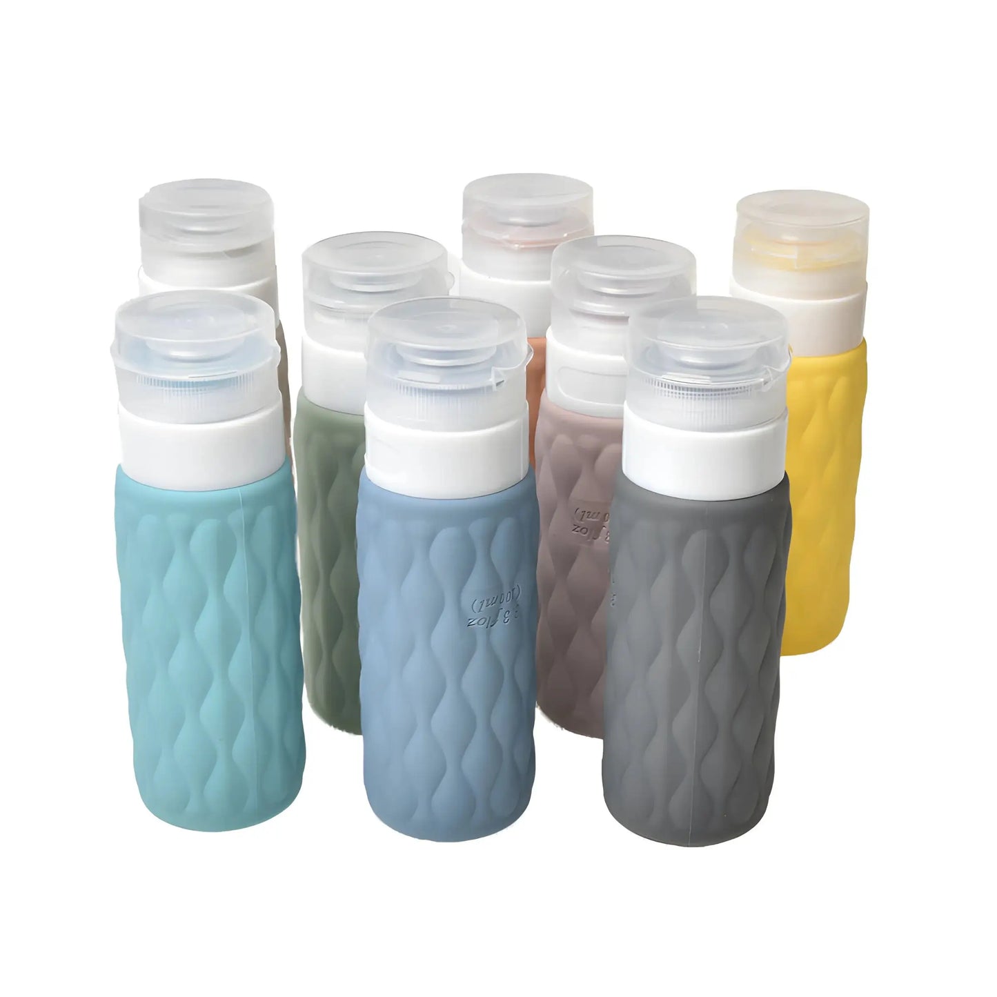 Travel Silicone Dispenser Bottle Soft Squeeze Portable Empty Bottles