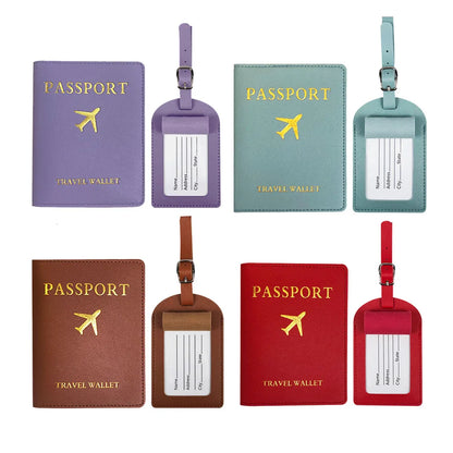 PU Leather Luggage Suitcase Tag Travel Accessories