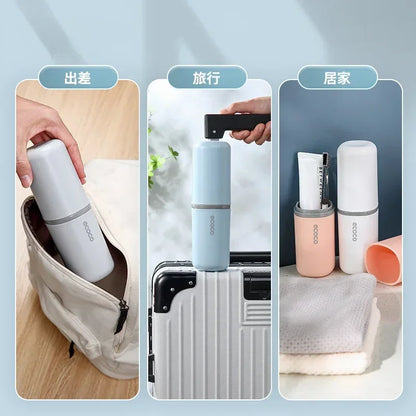 Portable Travel Toothpaste and Toothbrush Box,