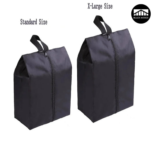 Waterproof Portable Nylon Travel Shoe Bags with Zipper Closure