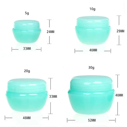 5-30g Face Cream Cosmetic Jar, Refillable Bottles Travel Sample Box