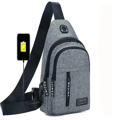 Small Unisex Oxford Chest Crossbody Bags