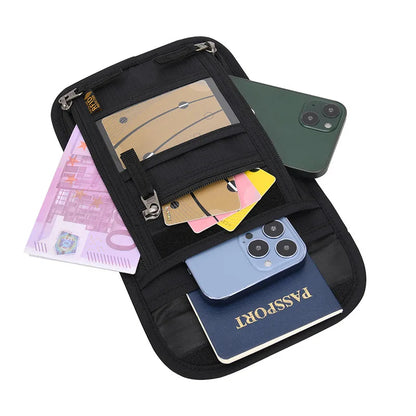 Family Passport Holder Organizer Case with RFID Blocking Multi-Pockets