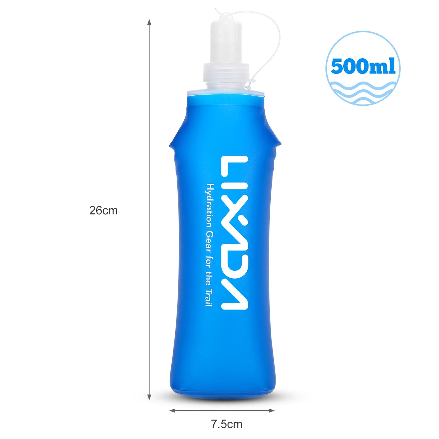 500ml Outdoor Sport Soft Folding  Water Bottle