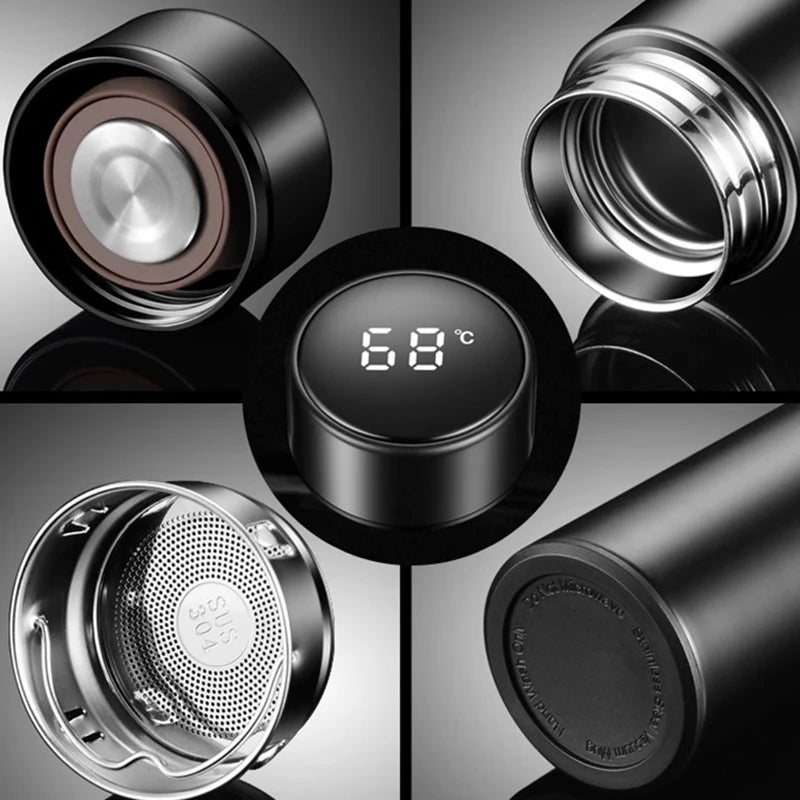 500ml Intelligent Temperature Cold/Hot Stainless Steel Vacuum Flask