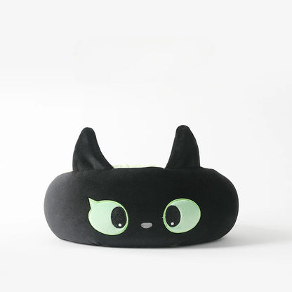 Cartoon Neck Pillow  Dual-purpose U-shaped Pillow Black Cat Series