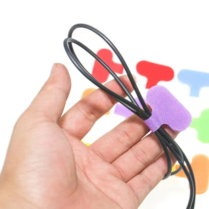 10/20pcs Cable Tie labels, Multi colored Reusable With Write-on area