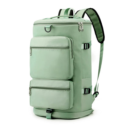 Large Capacity Backpack for Sports, Fitness, Travel with Wet and Dry Separation
