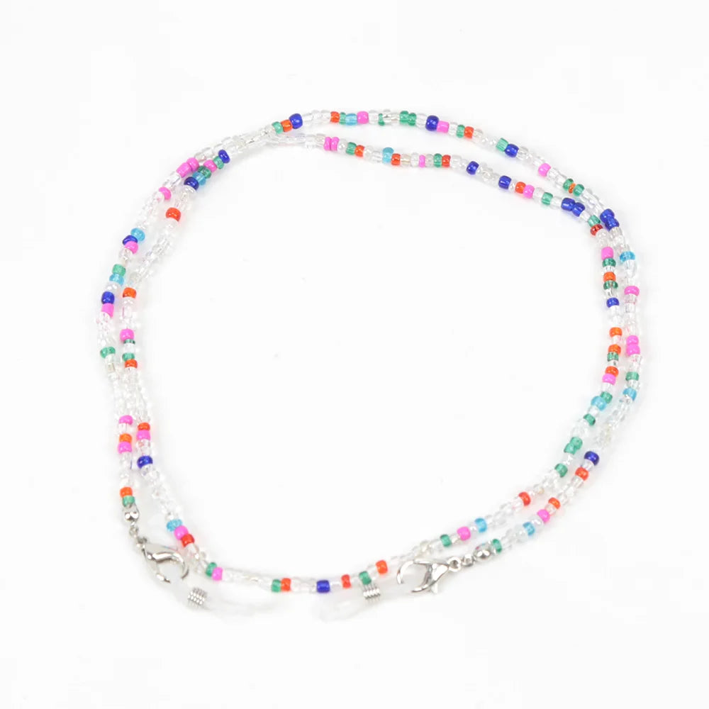 Multifunctional Lanyard Bohemian Colorful Bead Chain for Eyewear
