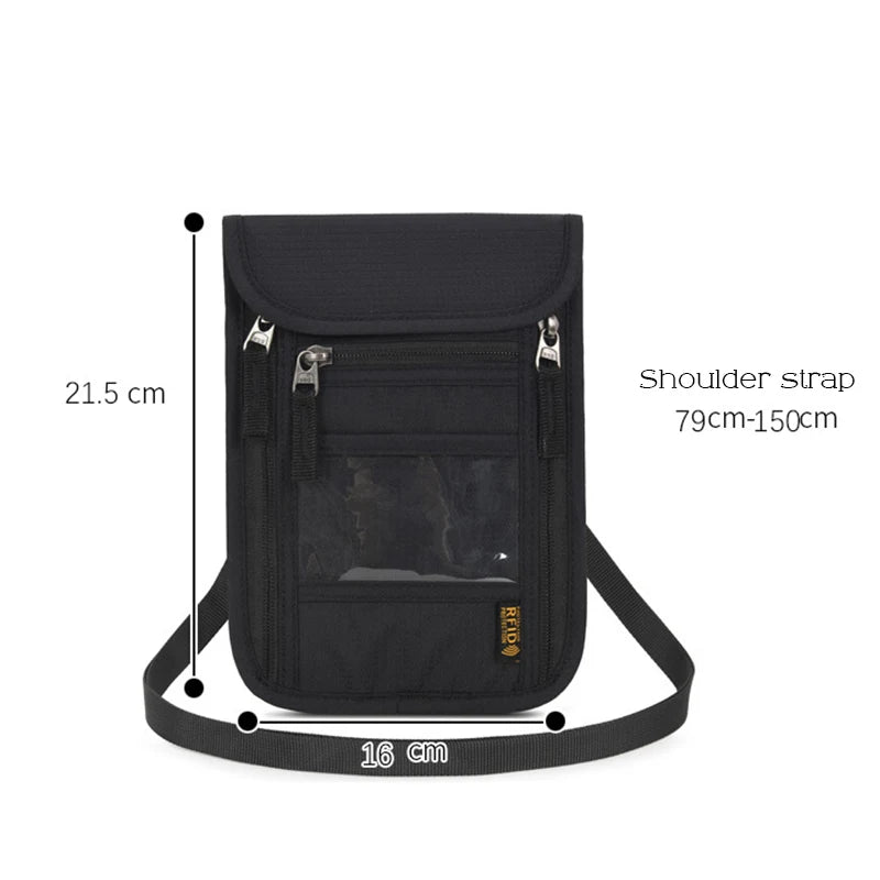 Family Passport Holder Organizer Case with RFID Blocking Multi-Pockets