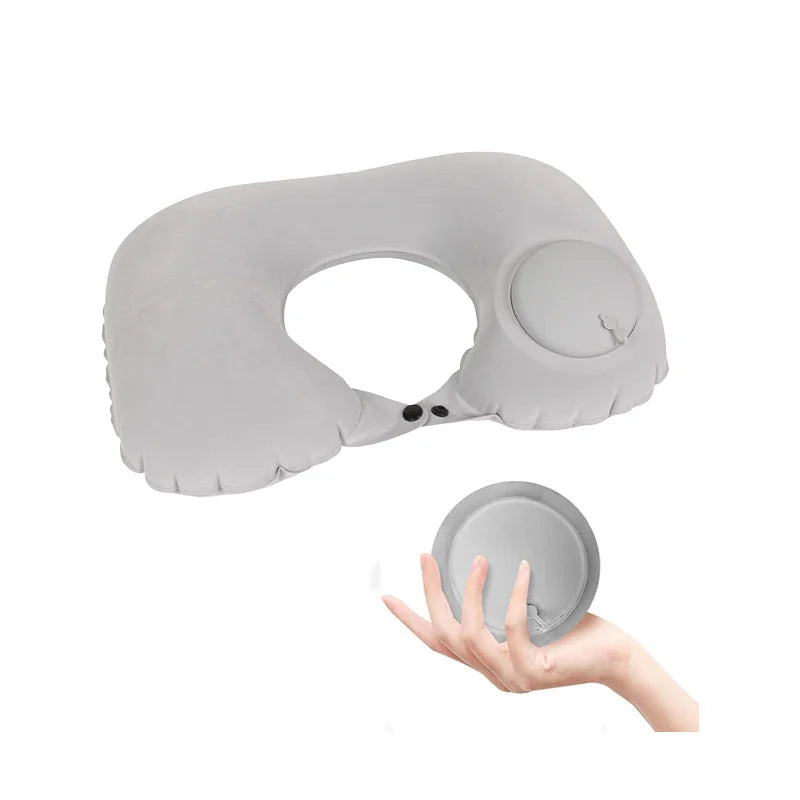 1pc Inflatable U-Shape Travel Neck Pillows
