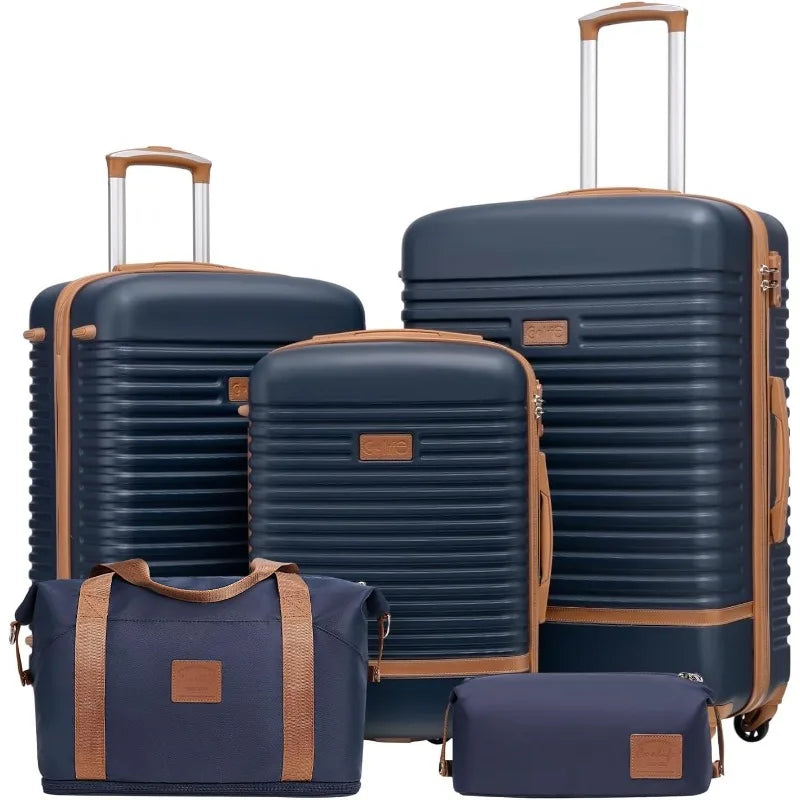 Suitcase Set 3 Piece Luggage Set Carry On Travel Luggage TSA Lock Spinner Wheels Hardshell Lightweight Luggage Set