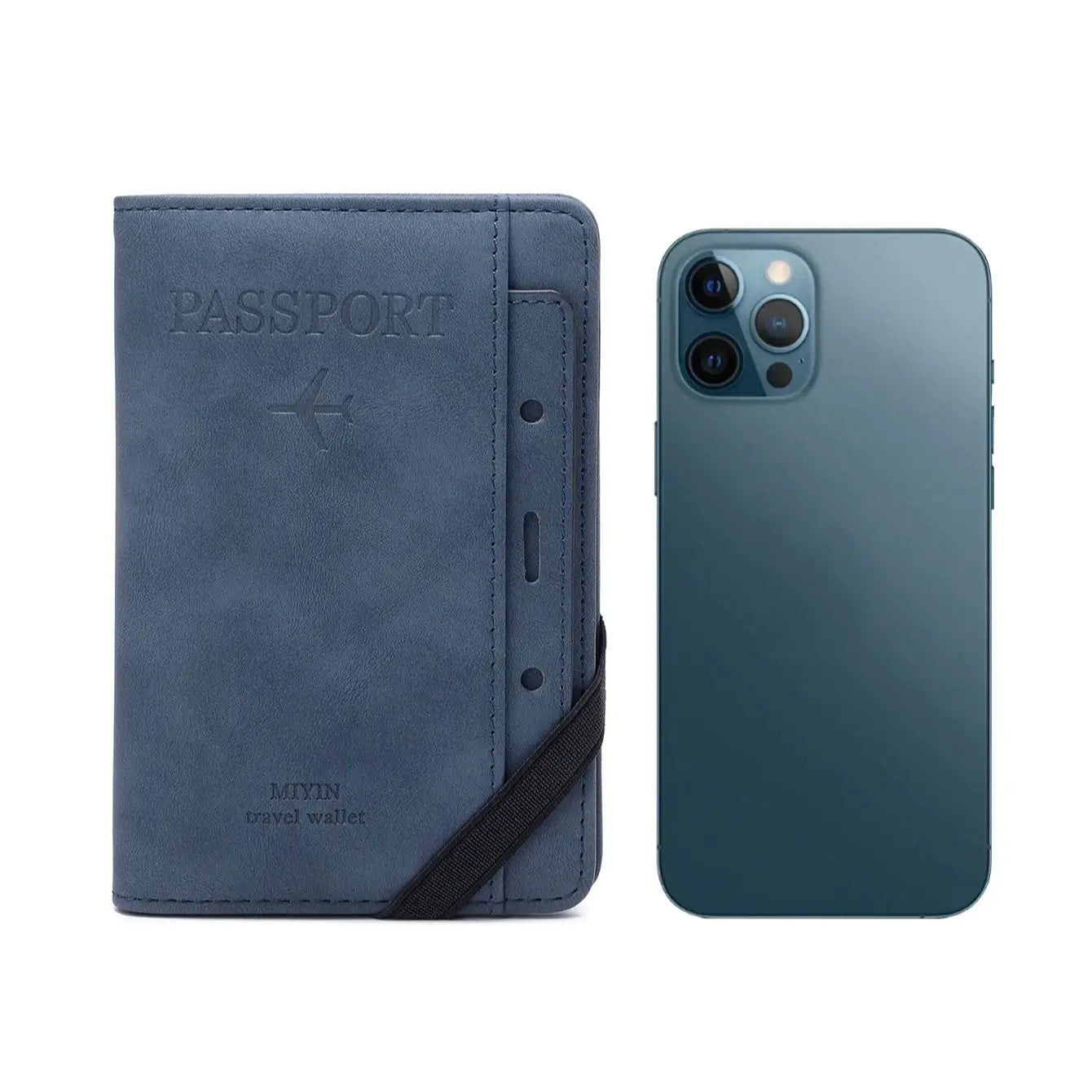 RFID shielded passport and vaccine card holder, movable card slot