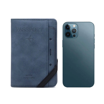 RFID shielded passport and vaccine card holder, movable card slot