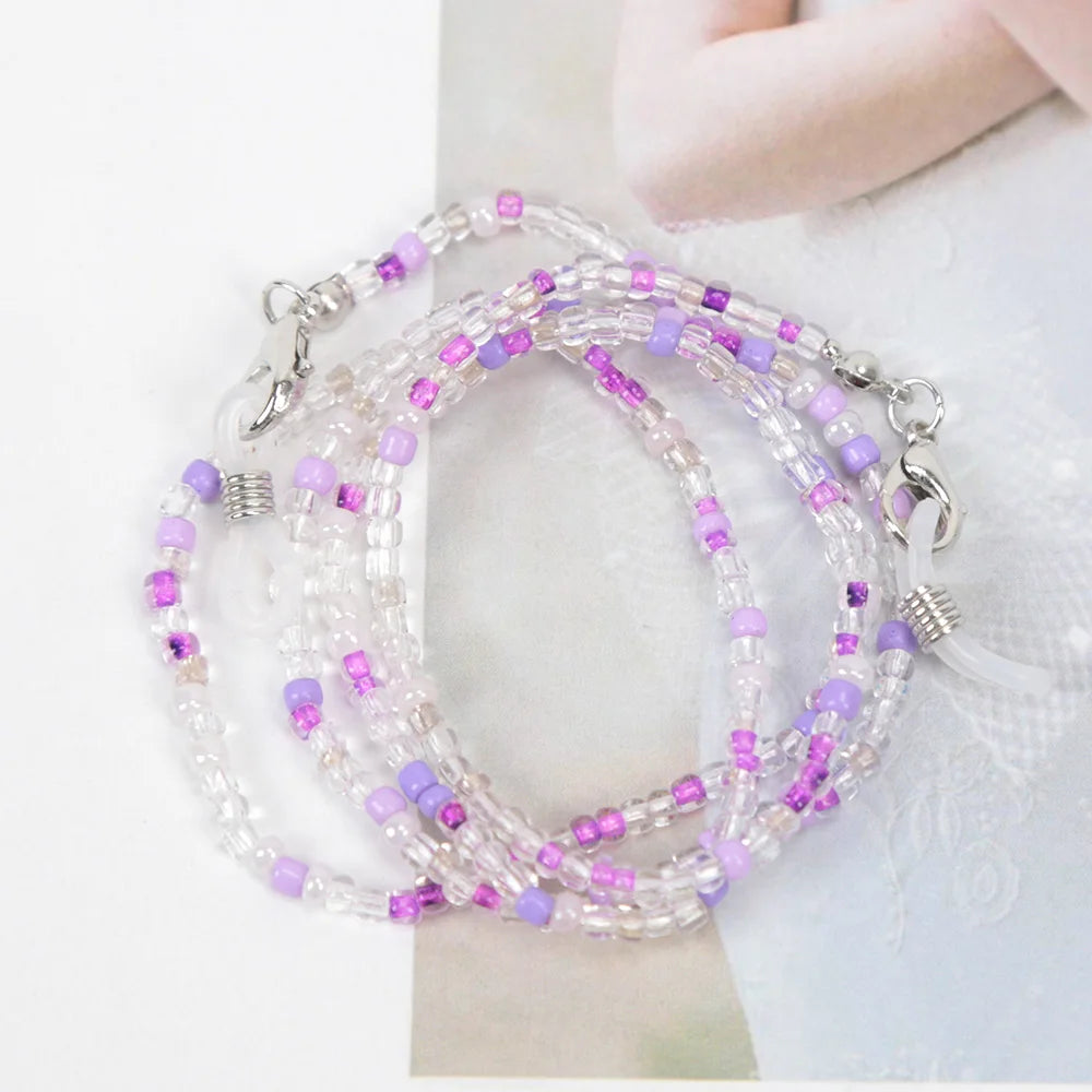 Multifunctional Lanyard Bohemian Colorful Bead Chain for Eyewear