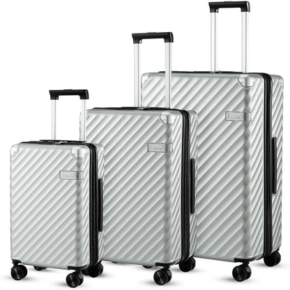 Expandable Luggage Sets  with Spinner Wheels - PP Carry on with TSA Approve
