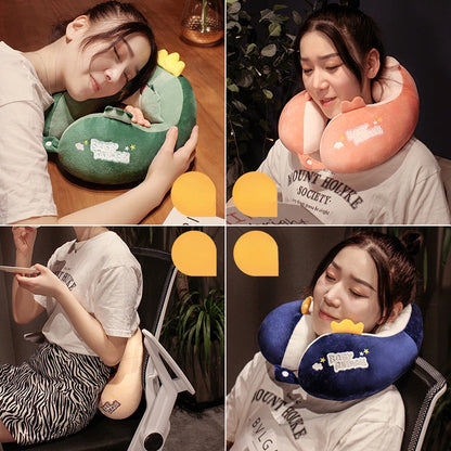 Cartoon Animal U-shaped Pillow of Memory Foam