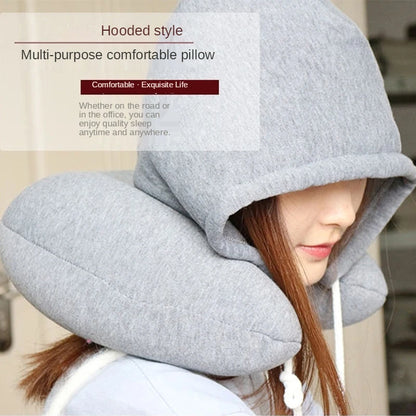 Lightweight U-shaped Hooded Travel Pillows