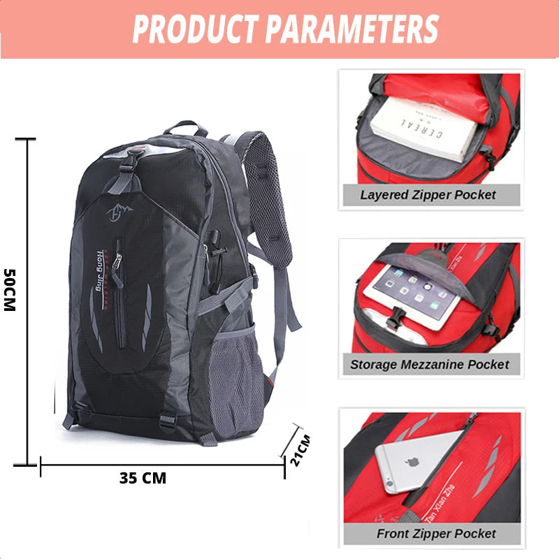 Classic Travel Backpack Waterproof with Laptop Compartment
