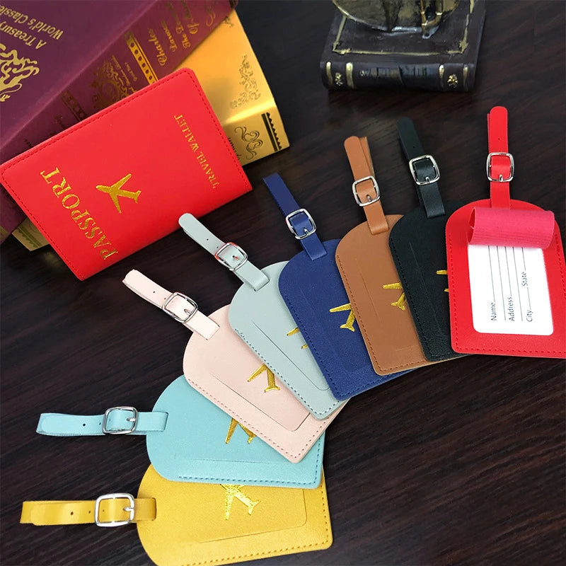 PU Leather Luggage Suitcase Tag Travel Accessories