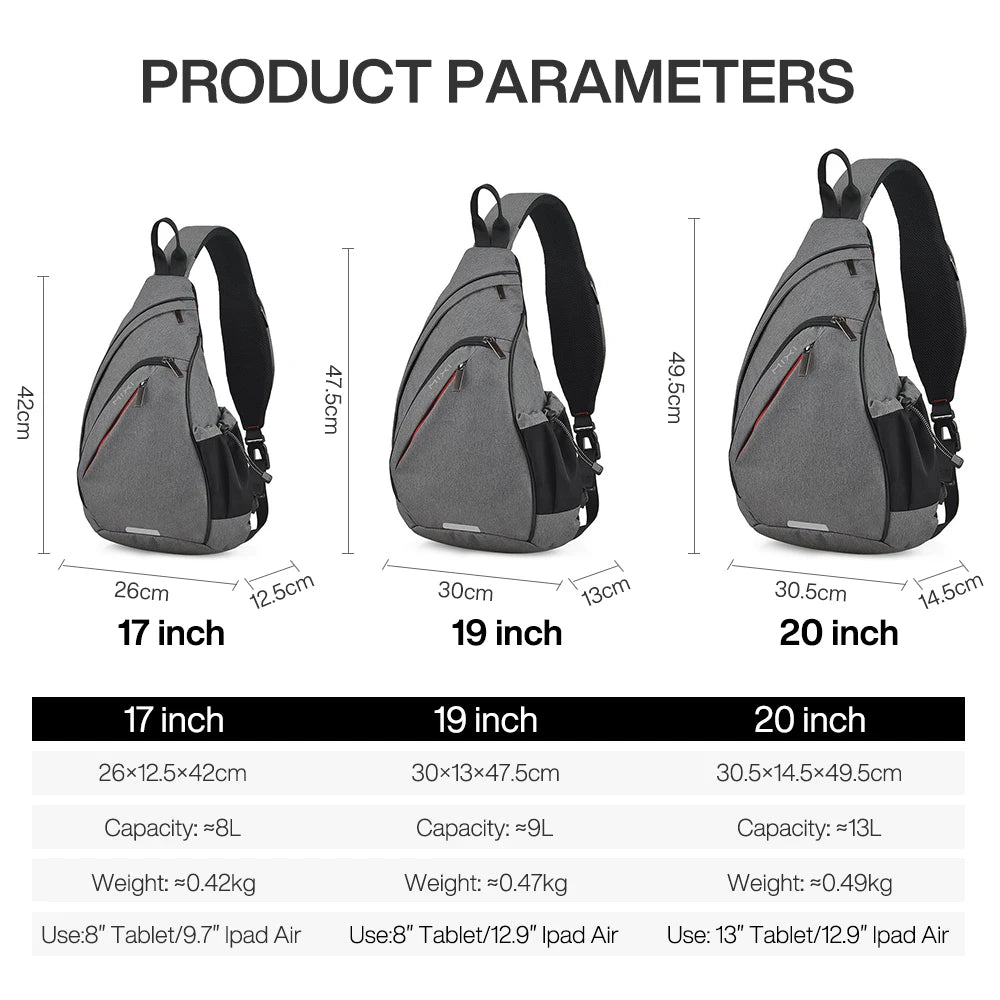Sling Bag Crossbody  with USB