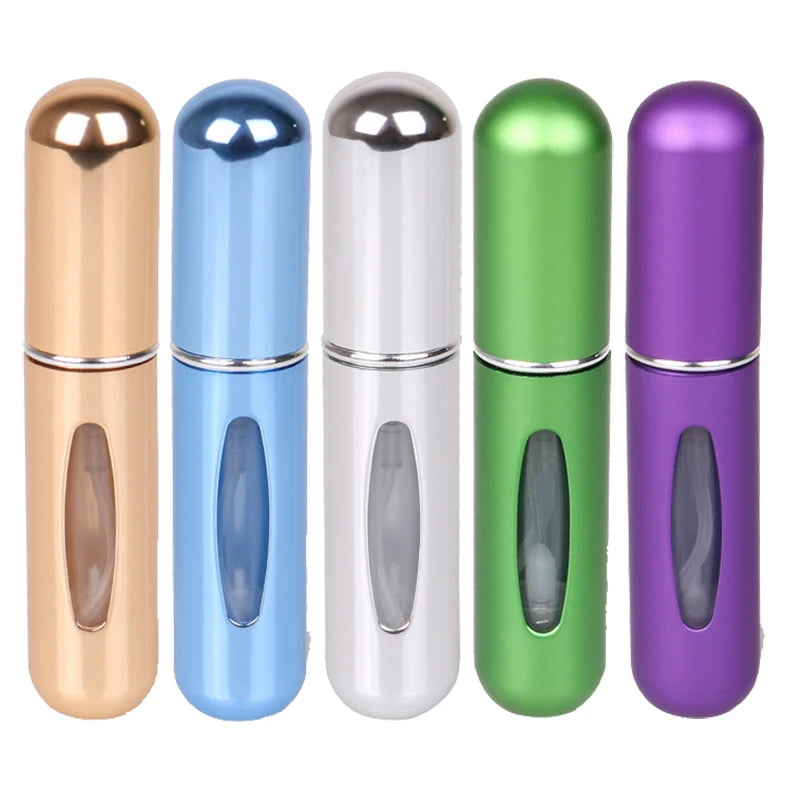 5/10PCS 5ml Mini Portable Refillable Atomizer Perfume Spray Bottle