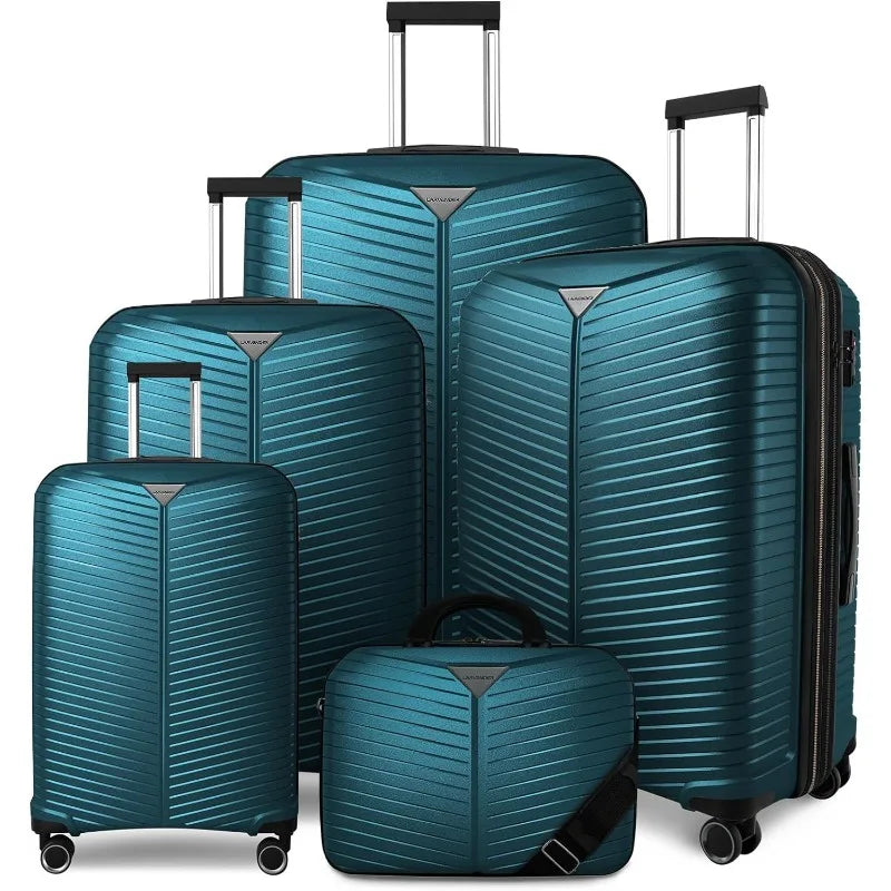 Luggage Sets 5 Piece, Expandable, Spinner Wheels