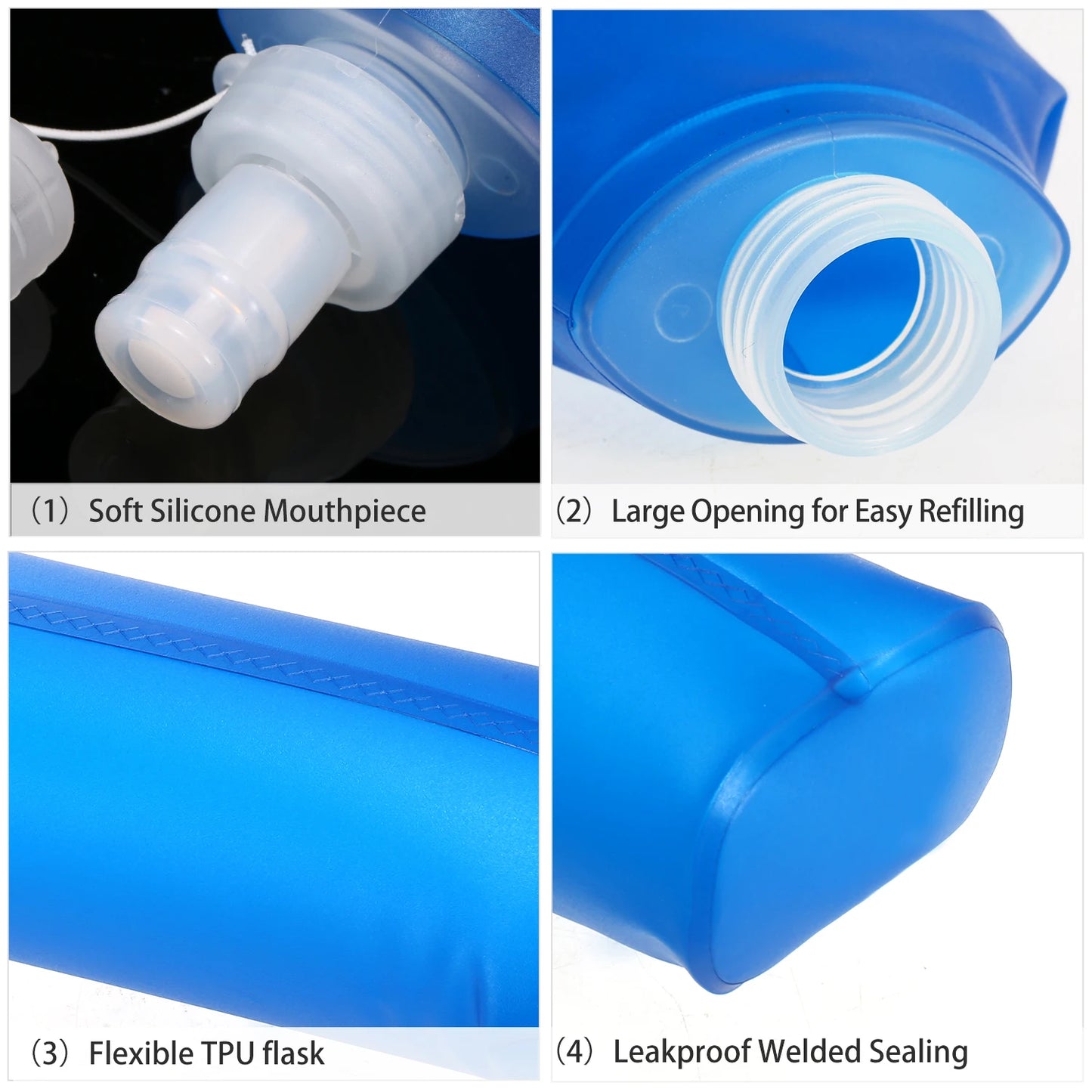 500ml Outdoor Sport Soft Folding  Water Bottle