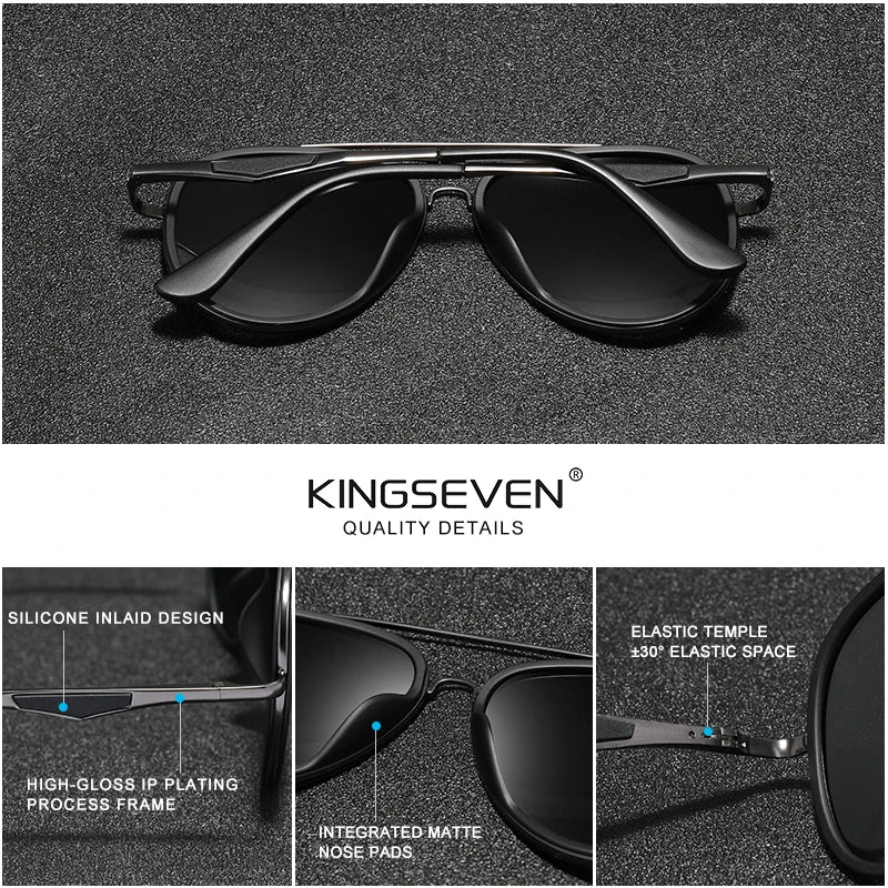 Classic Pilot Polarized Sunglasses with UV Blocking Oculos