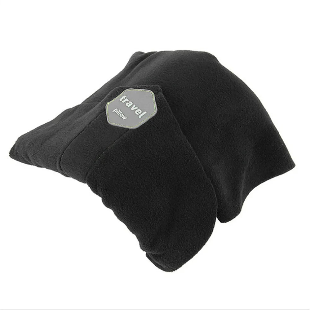 Ergonomic Neck Pillow for Airplane Travel, Car Side Sleeping and Office Napping