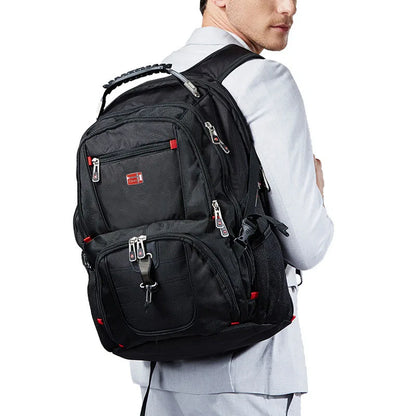 Swiss-Multifunctional bag 17 Inch Laptop Backpack, USB Charging Port,