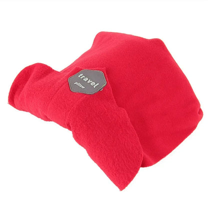 Ergonomic Neck Pillow for Airplane Travel, Car Side Sleeping and Office Napping