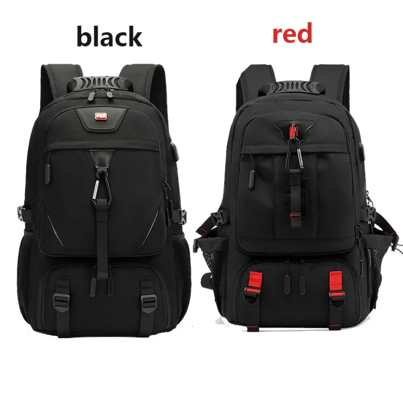Large Expandable Travel Laptop Backpack with USB Charging and Shoes Pocket