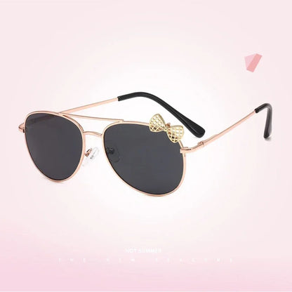 Children Classic Pilot Sunglasses Metal Frame Eyewear